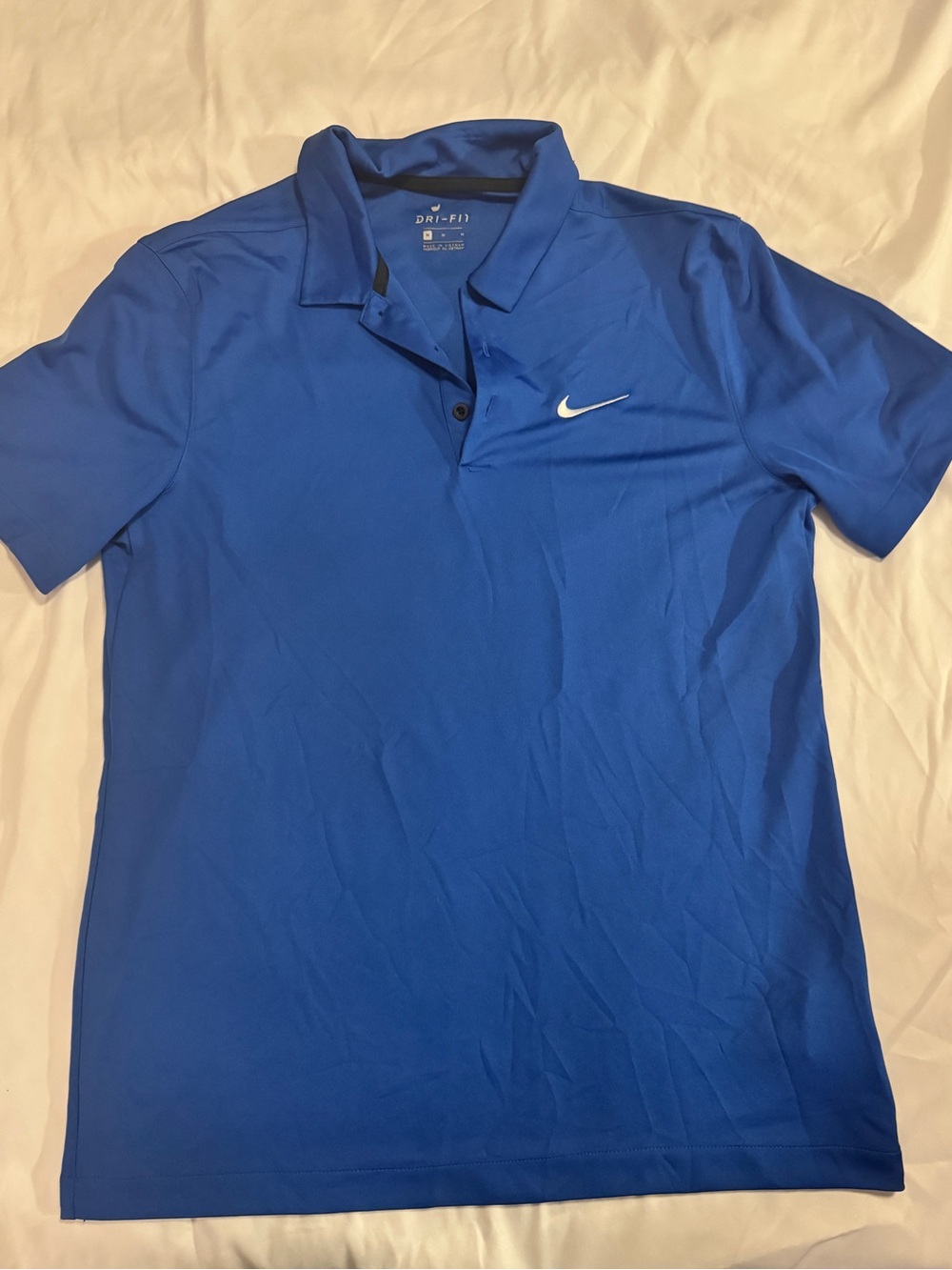 Nike Dri-FIT Victory Blue Golf Polo Shirt 905942-480 Mens Size Medium